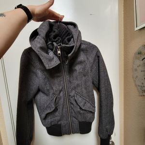 H&M Gray bomber jacket